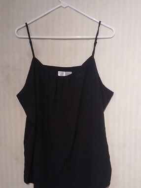 Time and Tru Black Spaghetti Strap Cami